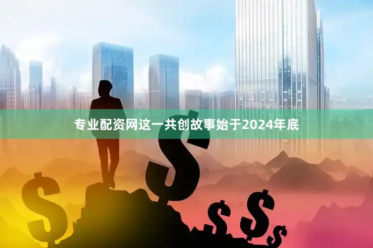 专业配资网这一共创故事始于2024年底